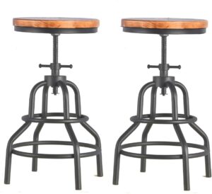 Diwhy Industrial Vintage Bar Stool