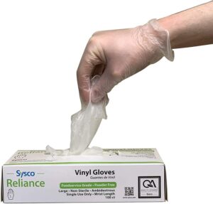 Sysco New Disposable Vinal Gloves