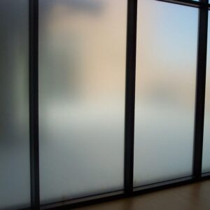 Amposei Frosted Window Privacy Film Non-Adhesive