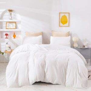 Wellboo White Comforter Sets King Solid