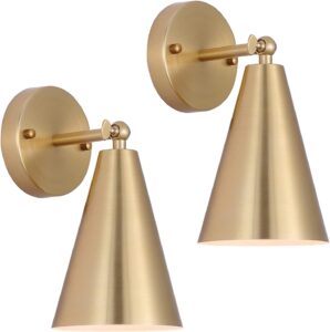 MWZ Gold Sconces Set of 2