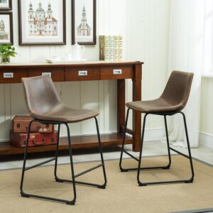 Roundhill Furniture Lotusville Vintage PU